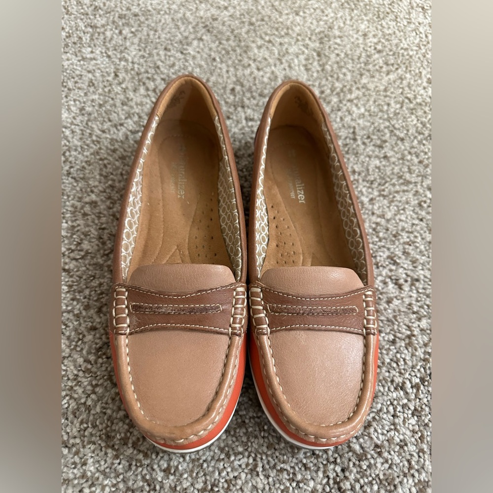 NATURALIZER Hamilton Leather Boat Shoe Loafers